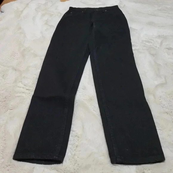 Vintage Levi’s 921 15921 Orange Tab Tapered Fit Black Mom Jeans Made USA Size 6 - Picture 4 of 9